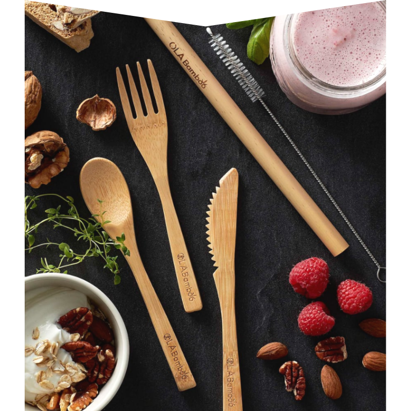 OLA BAMBOO Reusable Bamboo Utensils