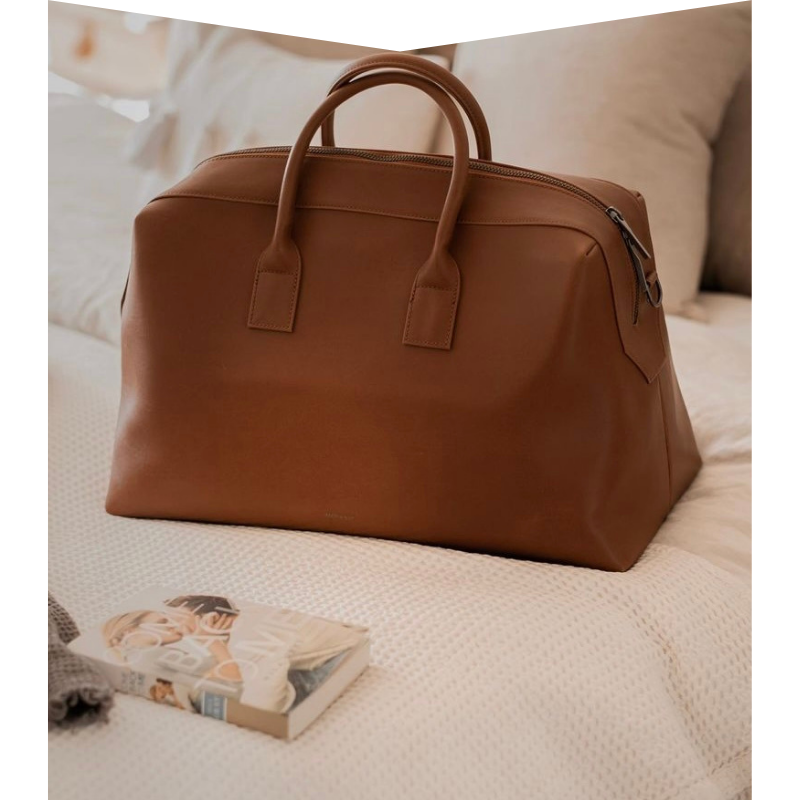 Brown Vegan Leather Weekend Bag from Matt & Nat