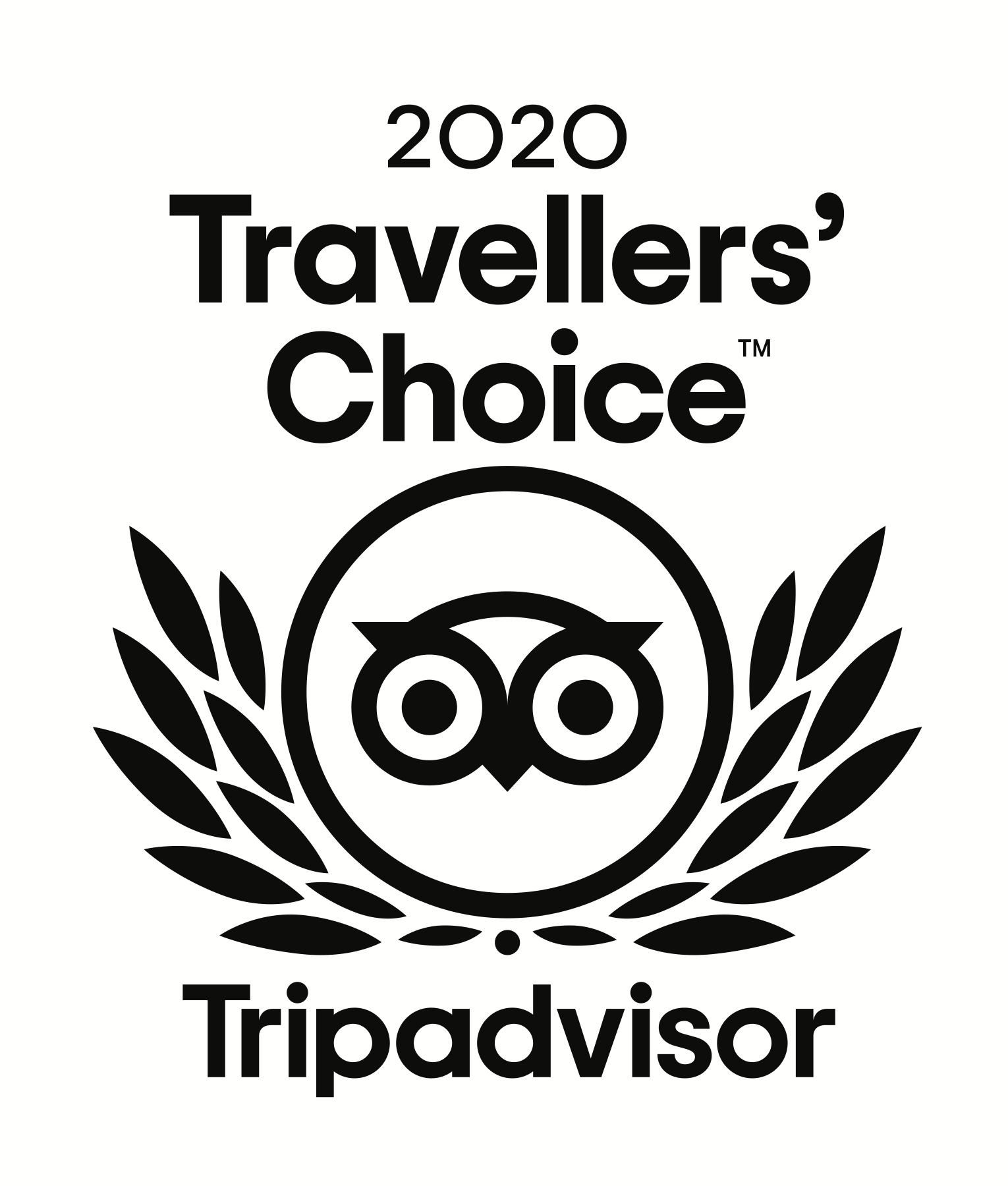 Trip Advisor Travellers' Choice 2020 - White Background