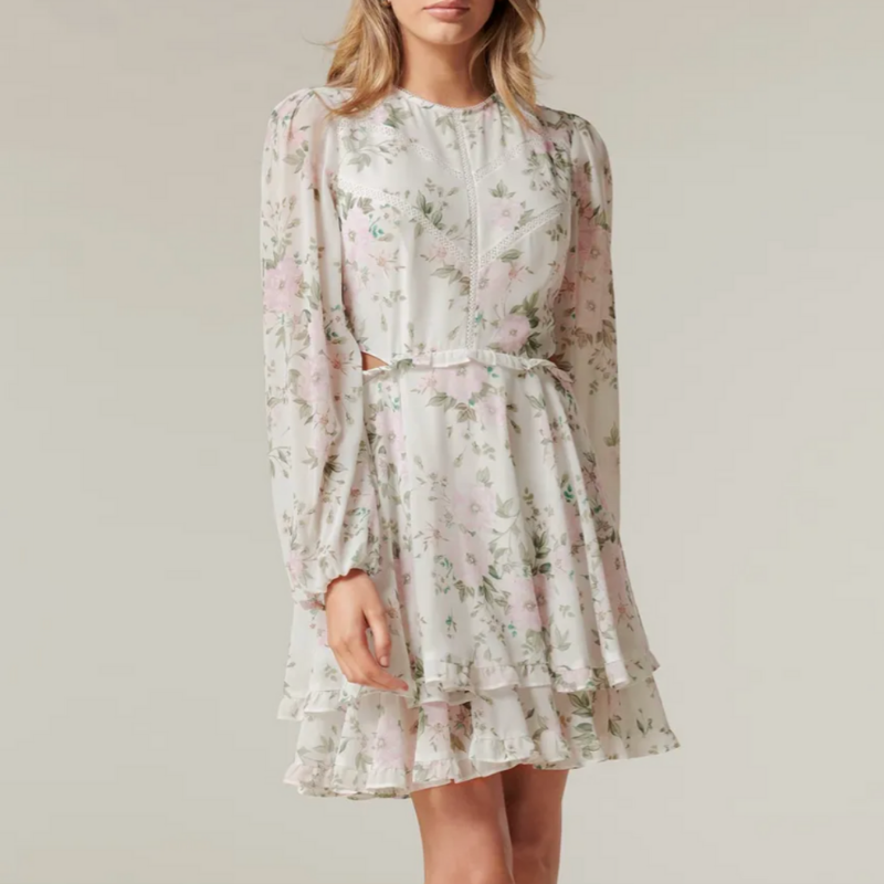 floral sleeved dress from Ever New