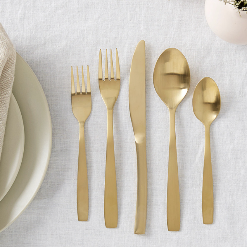 Gold utensils